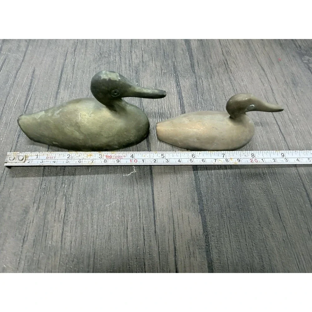 Vintage Castilian Imports Brass  Long Billed Duck Figurines Paperweights